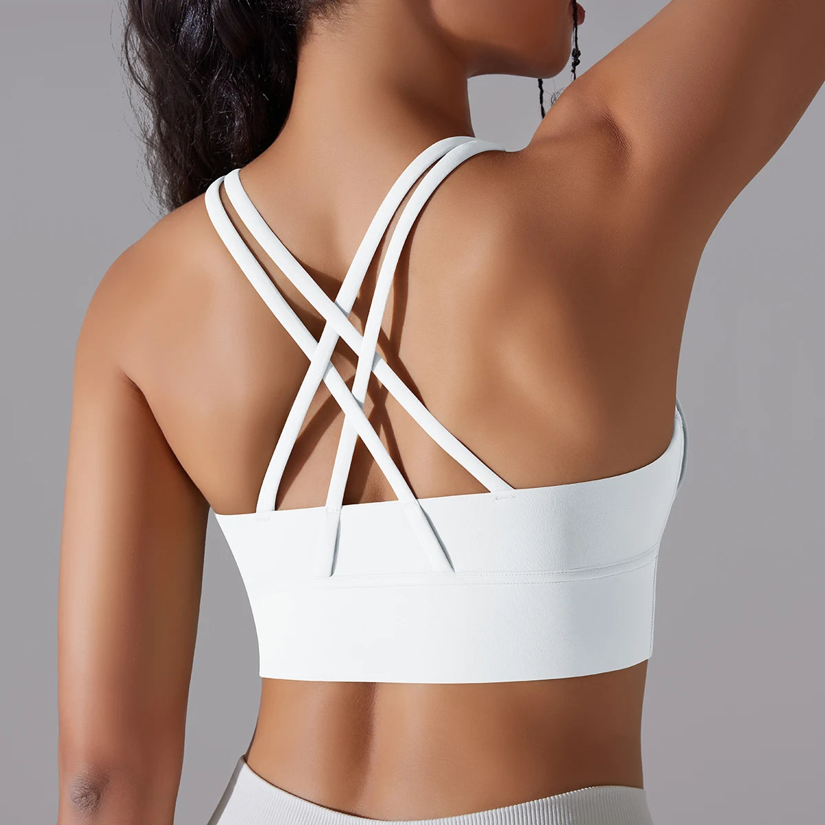 Women's Yoga Tank Top - Naked Feel Fitness Camisole with Built-In Bra