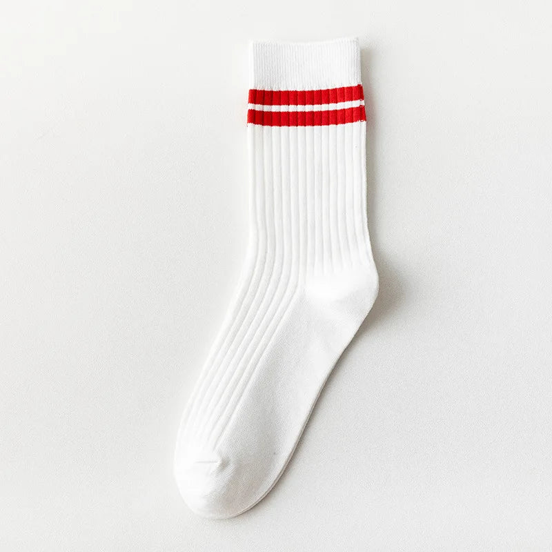 1 Pair  Colourful Striped Socks