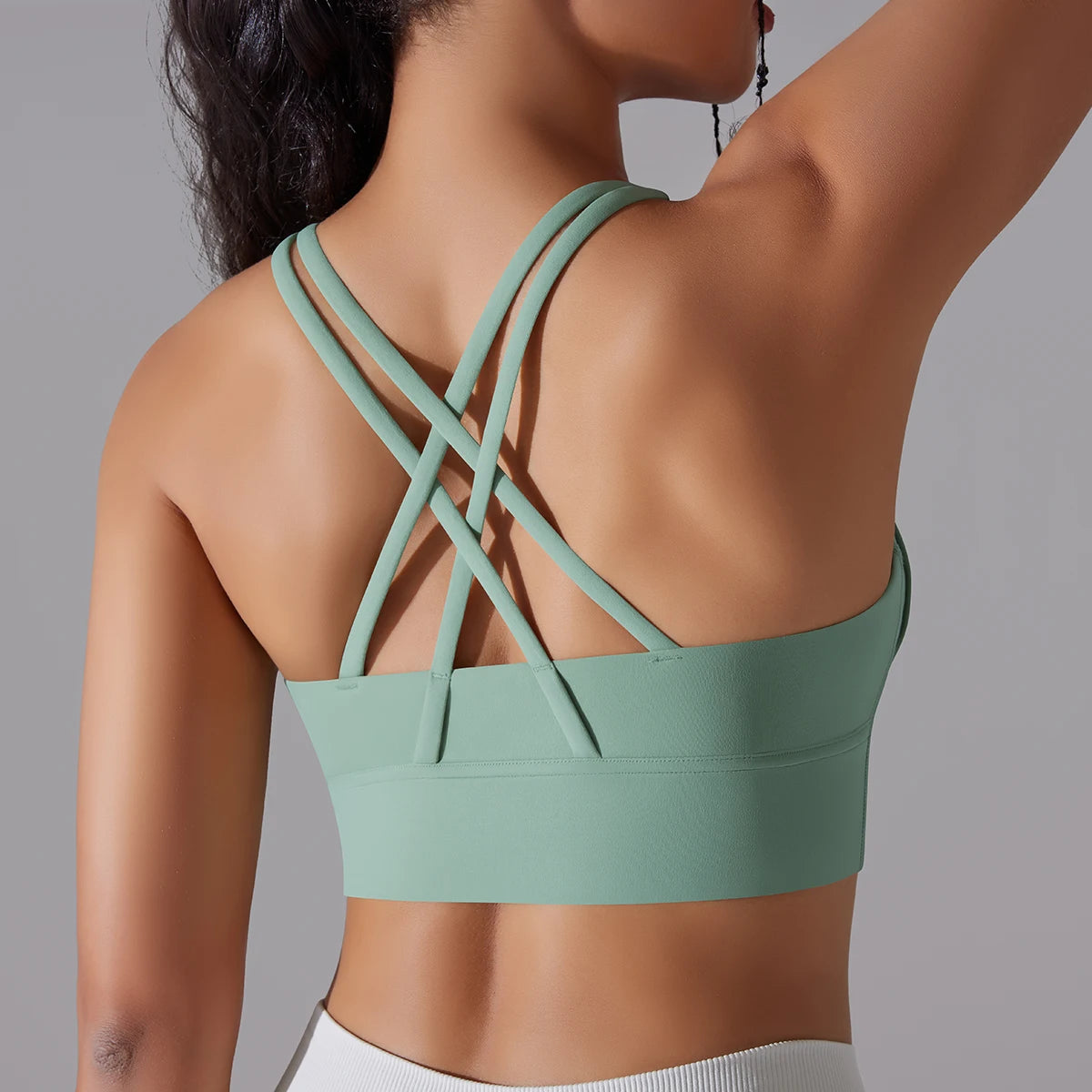 Women's Yoga Tank Top - Naked Feel Fitness Camisole with Built-In Bra
