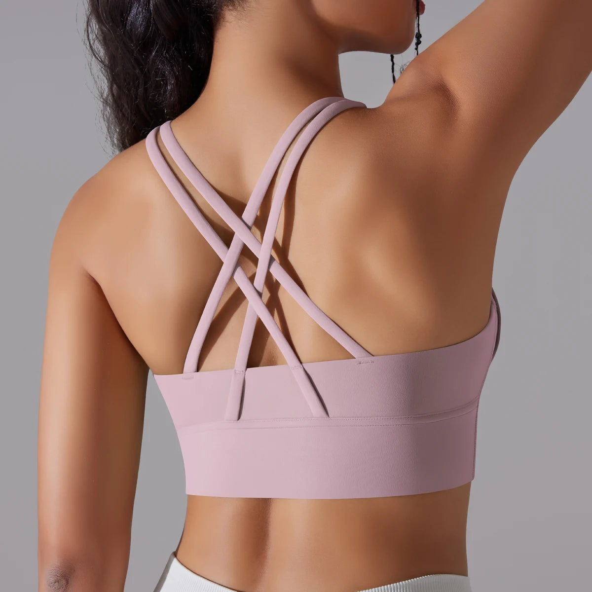 Women's Yoga Tank Top - Naked Feel Fitness Camisole with Built-In Bra
