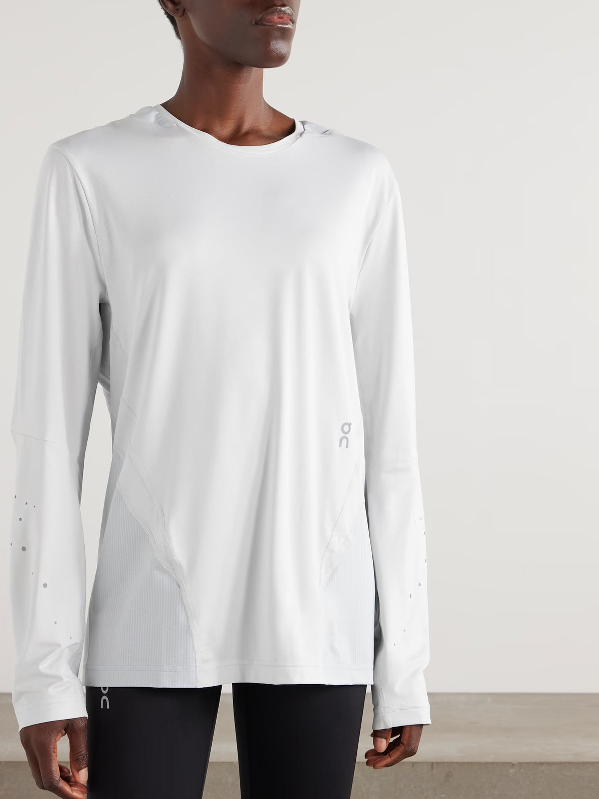 ON - + Post Archive Faction Paneled Mesh And Stretch-jersey T-shirt - Off-white