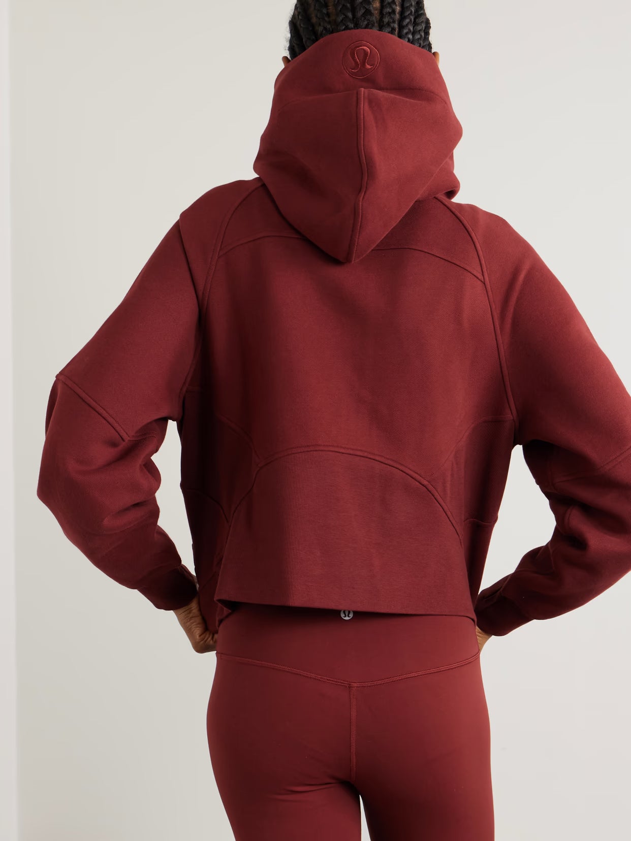 lululemon - Scuba Oversized Cotton-blend Jersey Hoodie - Burgundy