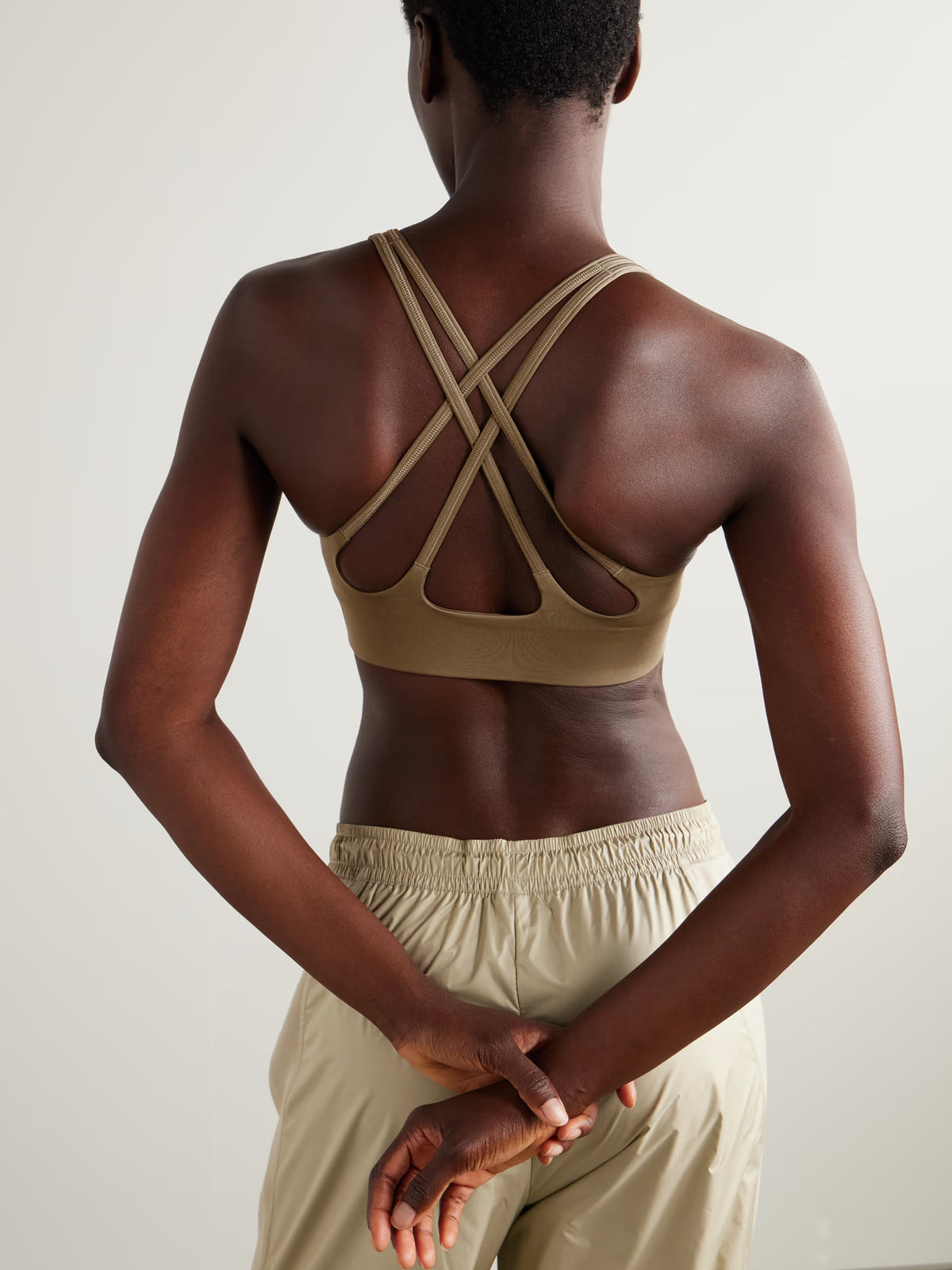 adidas by Stella McCartney - Truestrength Stretch Recycled-jersey Sports Bra - Brown