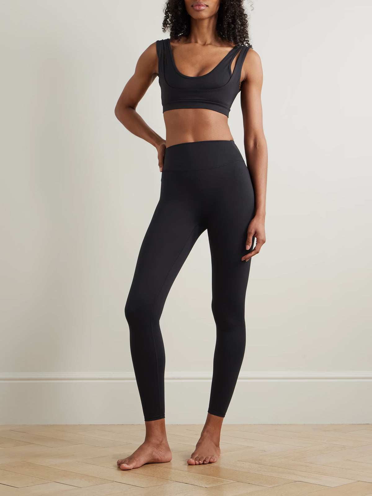 SKIMS - + Nike Double Strap Scoop Bra - Obsidian