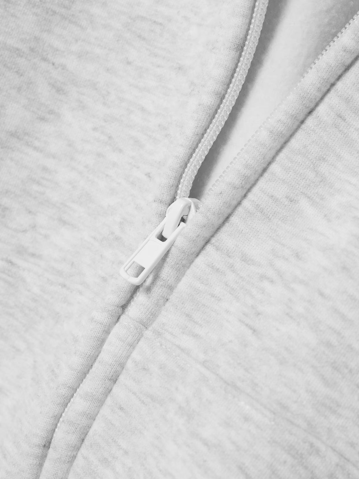 SKIMS - Classic Zip Up Hoodie - Light Heather Grey