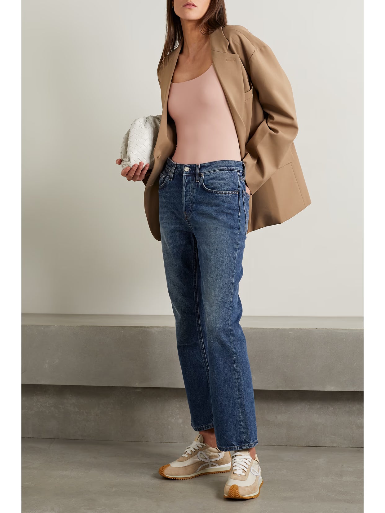 SKIMS - Fits Everybody Square Neck Bodysuit - Mica