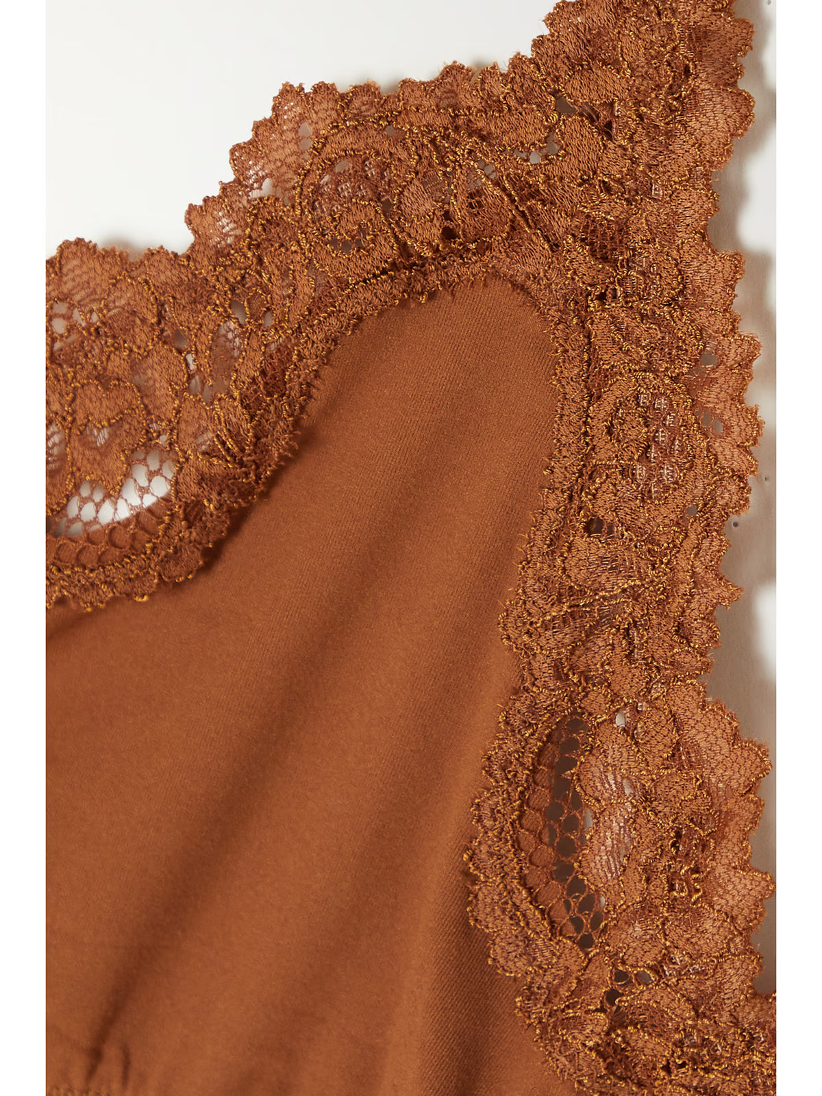 SKIMS - Fits Everybody Lace Scoop Bralette - Bronze