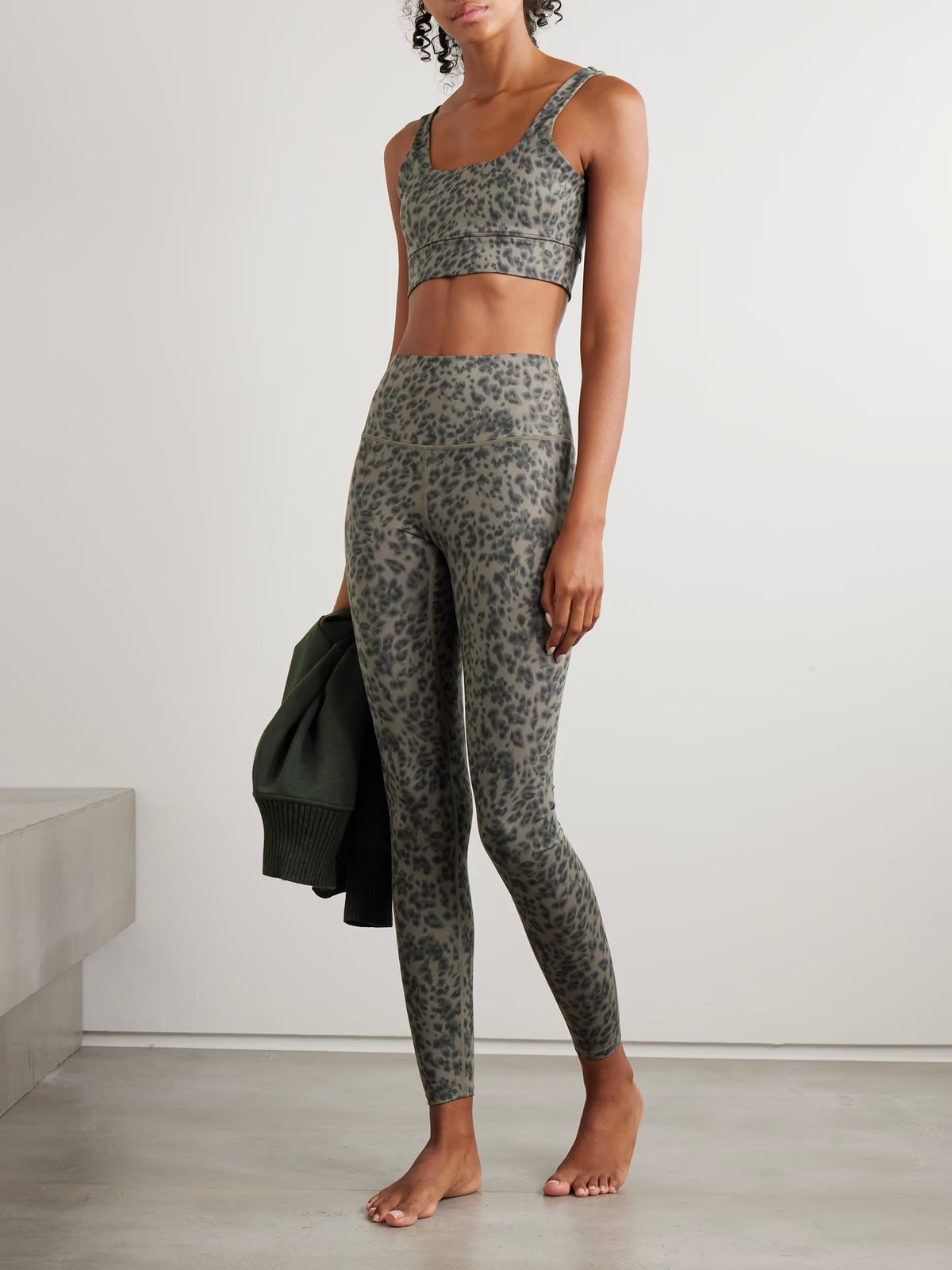Varley - Cori Cheetah-print Freesoft Sports Bra - Brown