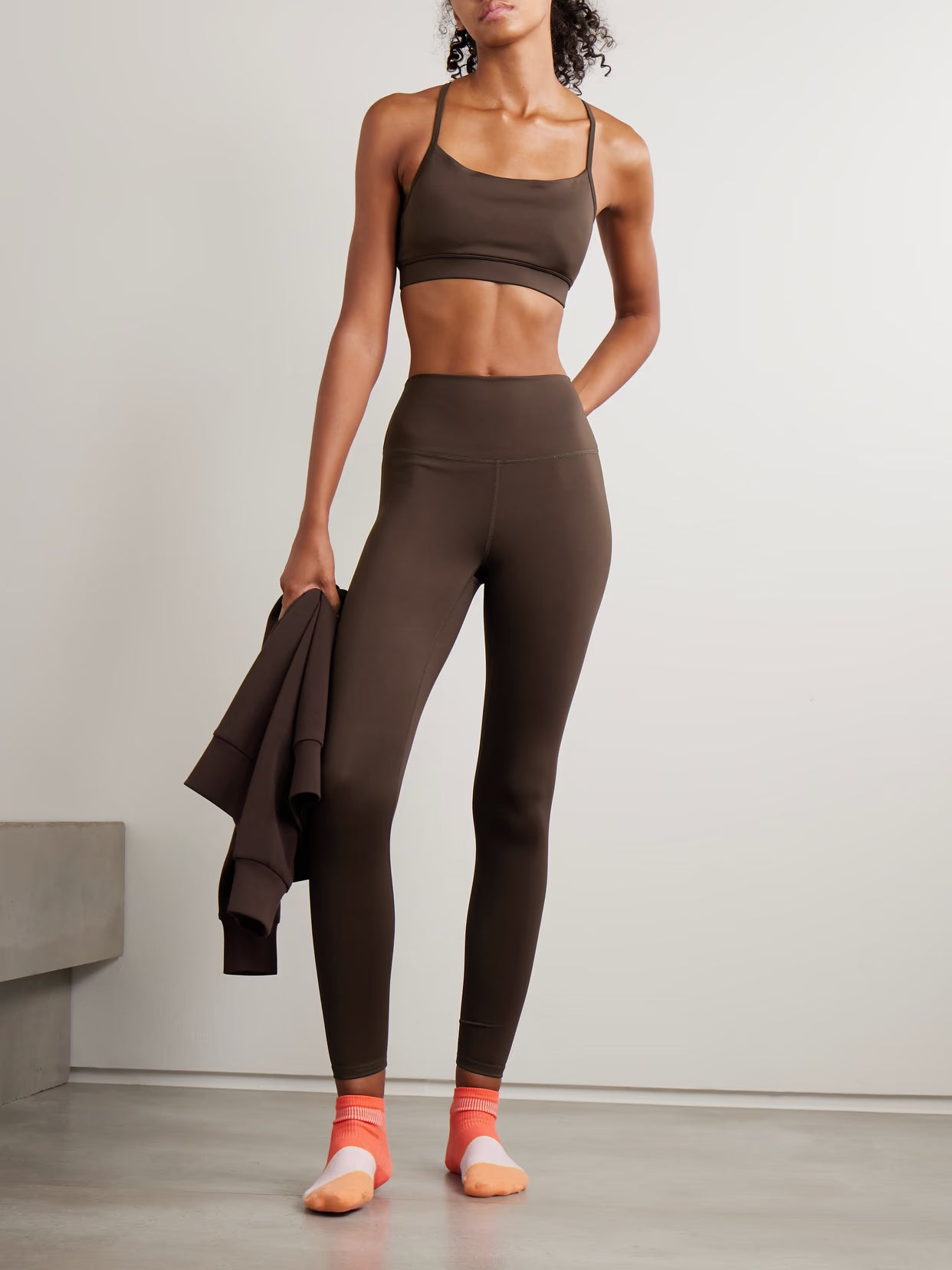 Varley - Assure Stretch Leggings - Brown