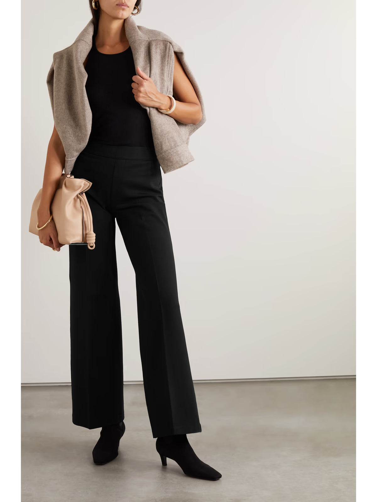 Spanx - Spanxsupersmooth Perfectfit Stretch-ponte Wide-leg Pants - Black