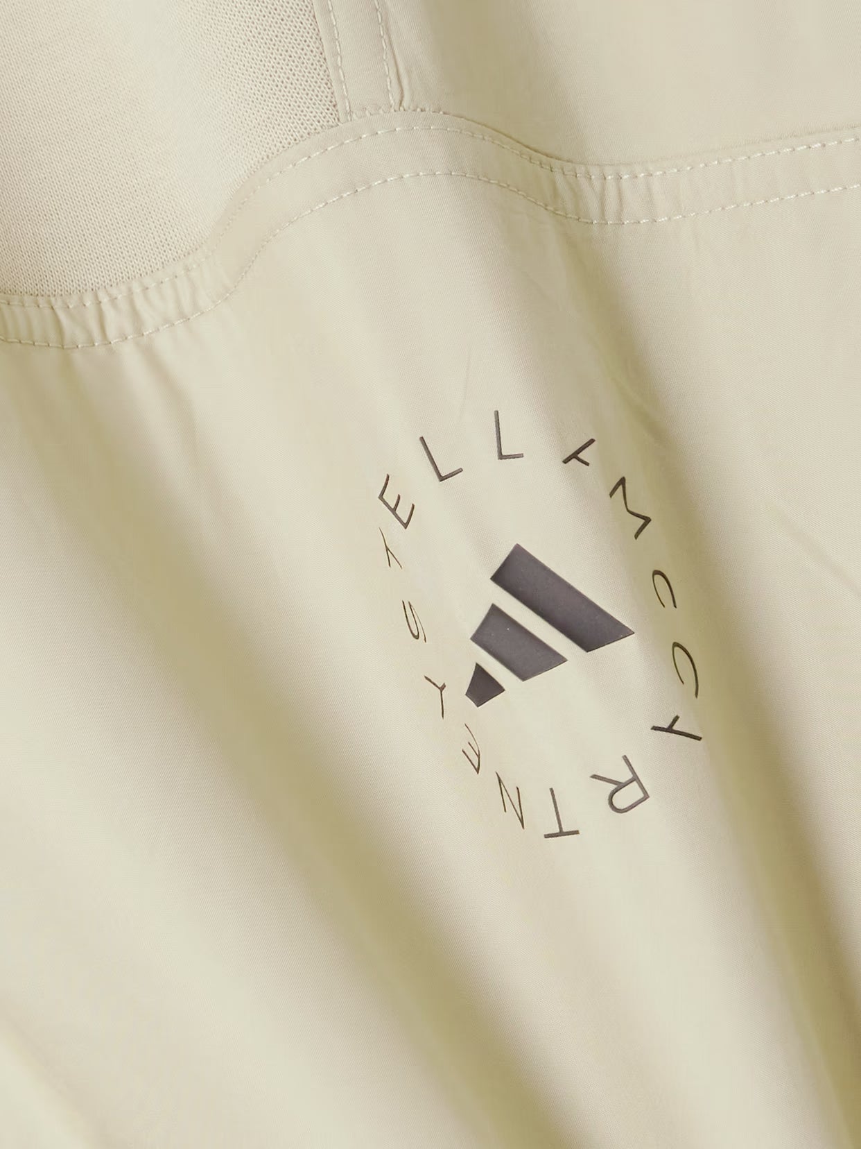 adidas by Stella McCartney - Truecasuals Shell-paneled Organic Cotton-blend Fleece Track Pants - Neutrals