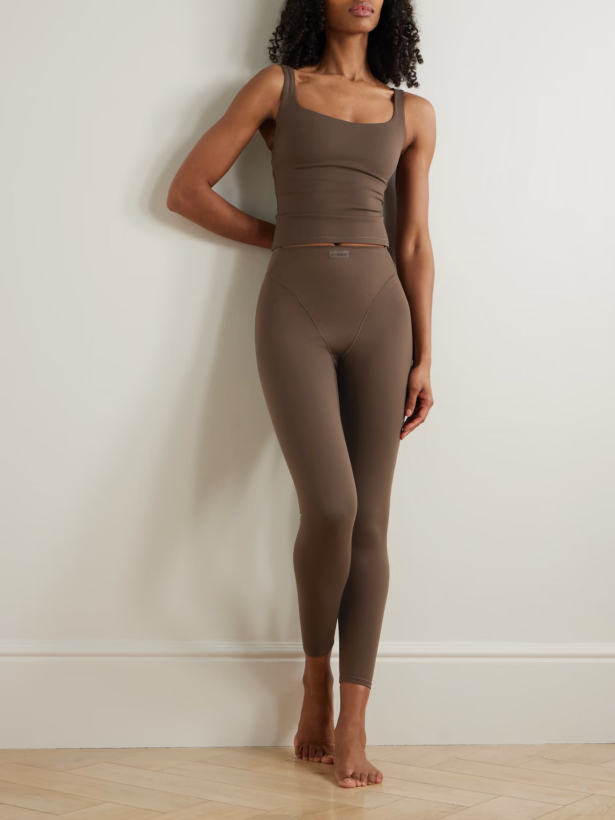 SKIMS - + Nike Square Neck Tank - Dark Sepia