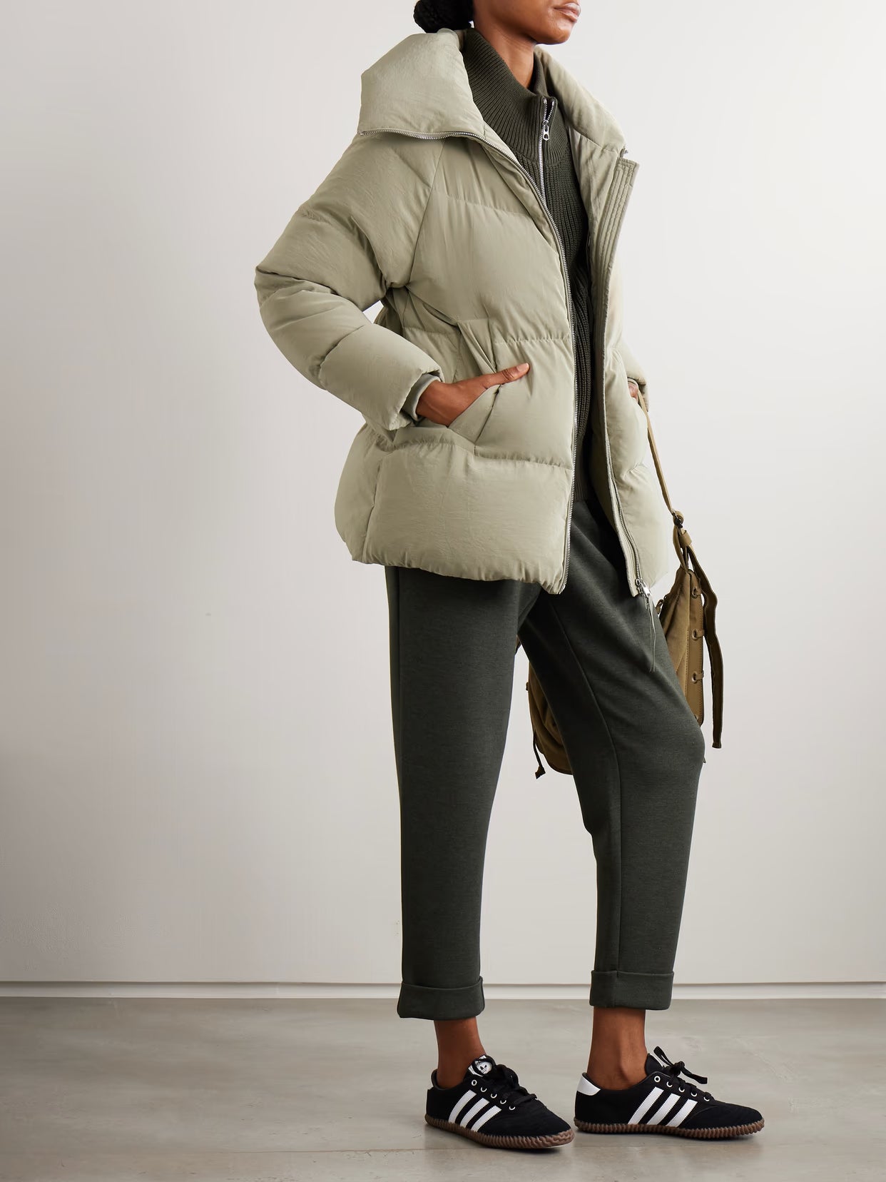 Varley - Valencia Quilted Crinkled-shell Down Jacket - Green