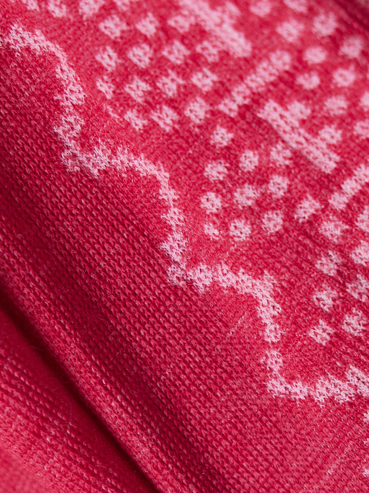 FALKE Ergonomic Sport System - Nordic Cropped Jacquard-knit Wool-blend Leggings - Red