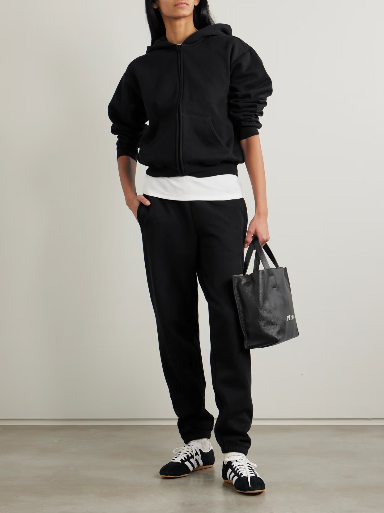 SKIMS - Classic Zip Up Hoodie - Onyx