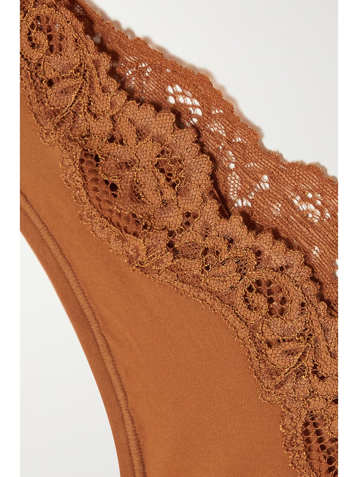 SKIMS - Fits Everybody Lace Thong - Bronze