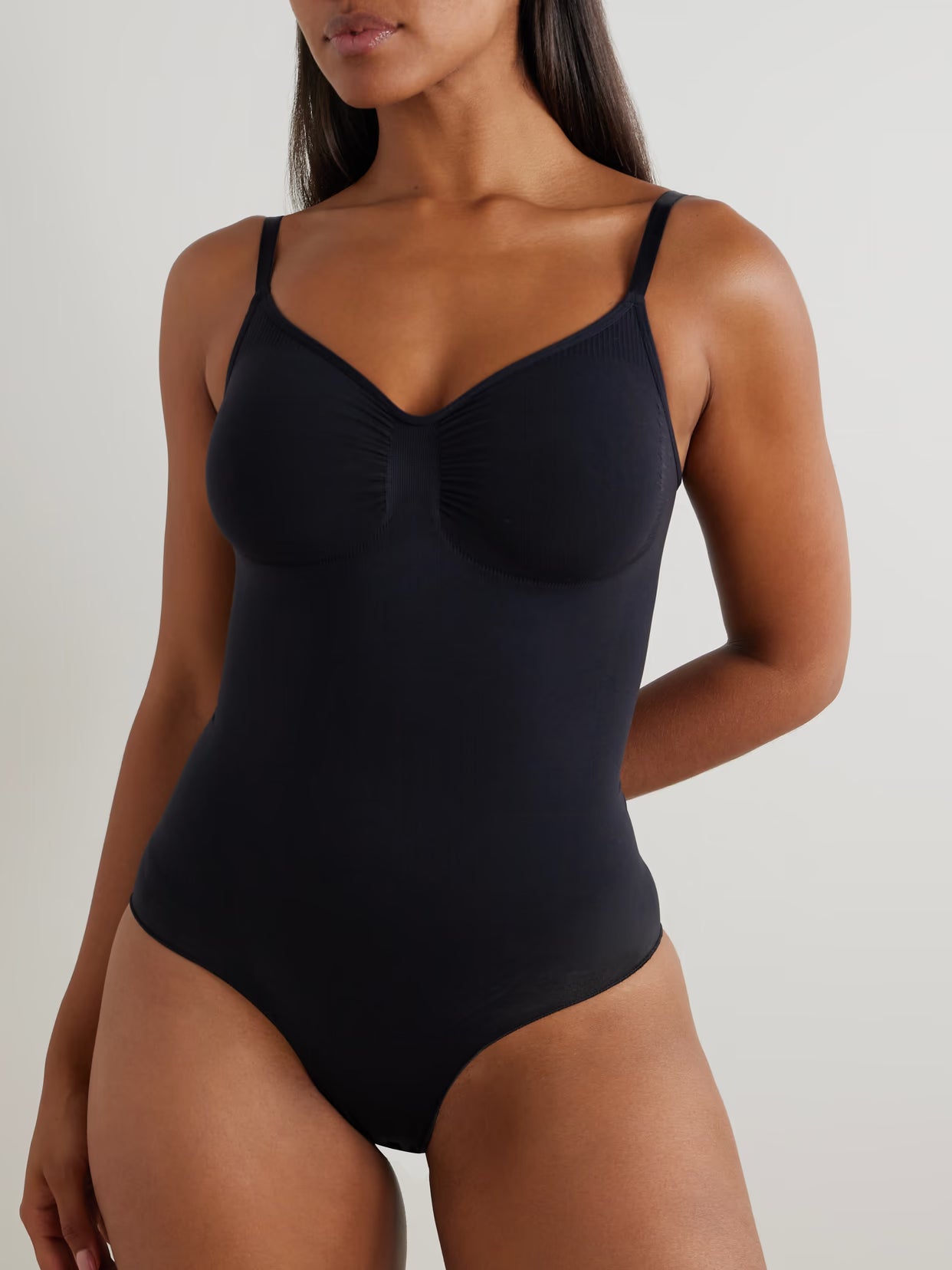 SKIMS - Seamless Sculpt Brief Bodysuit - Onyx