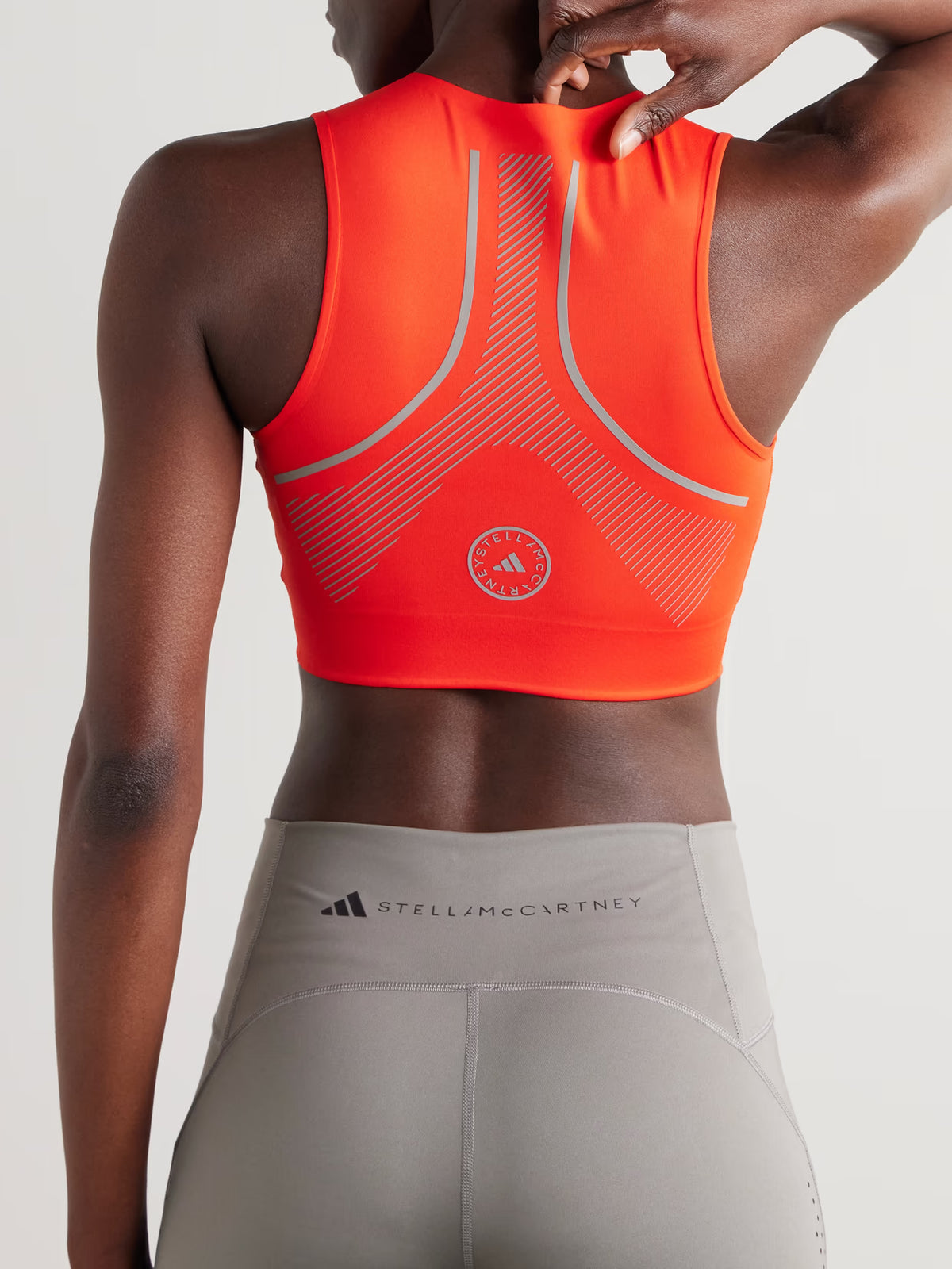 adidas by Stella McCartney - Truepace Stretch Recycled-jersey Sports Bra - Red