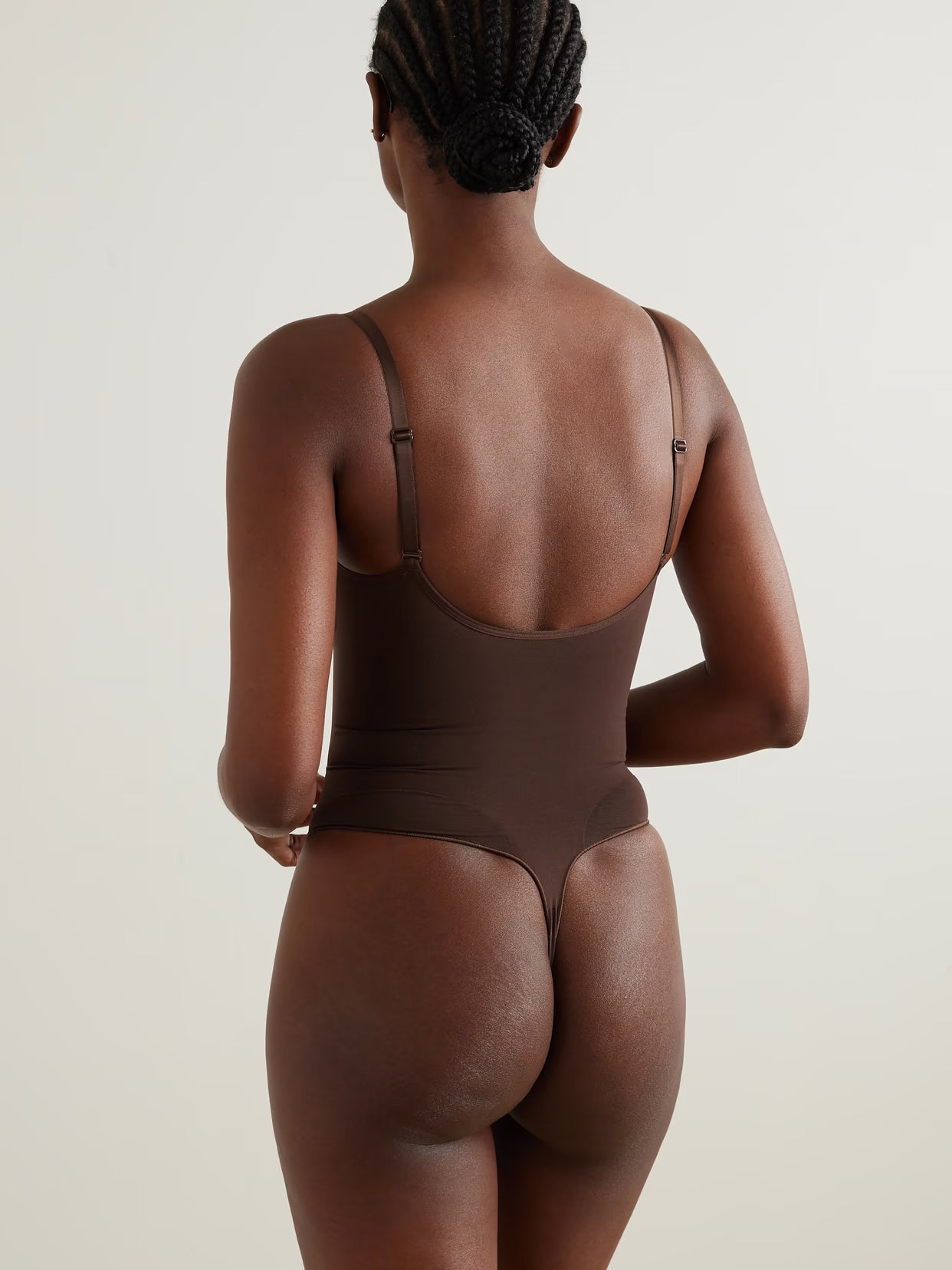 SKIMS - Seamless Sculpt Thong Bodysuit - Cocoa