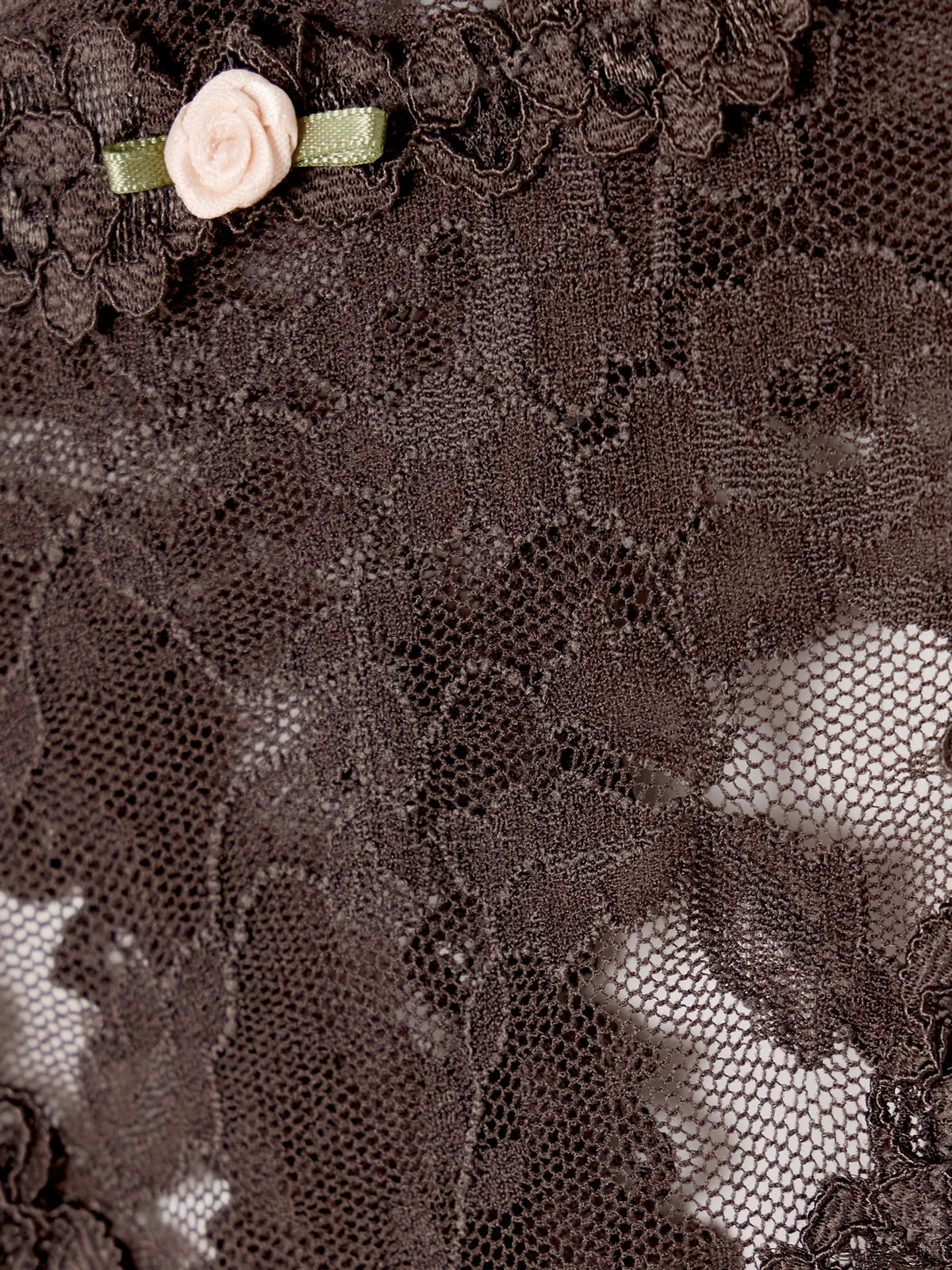 SKIMS - Stretch Lace Thong - Espresso