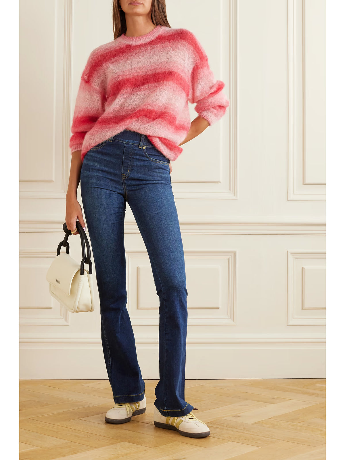 Spanx - High-rise Flared Jeans - Blue
