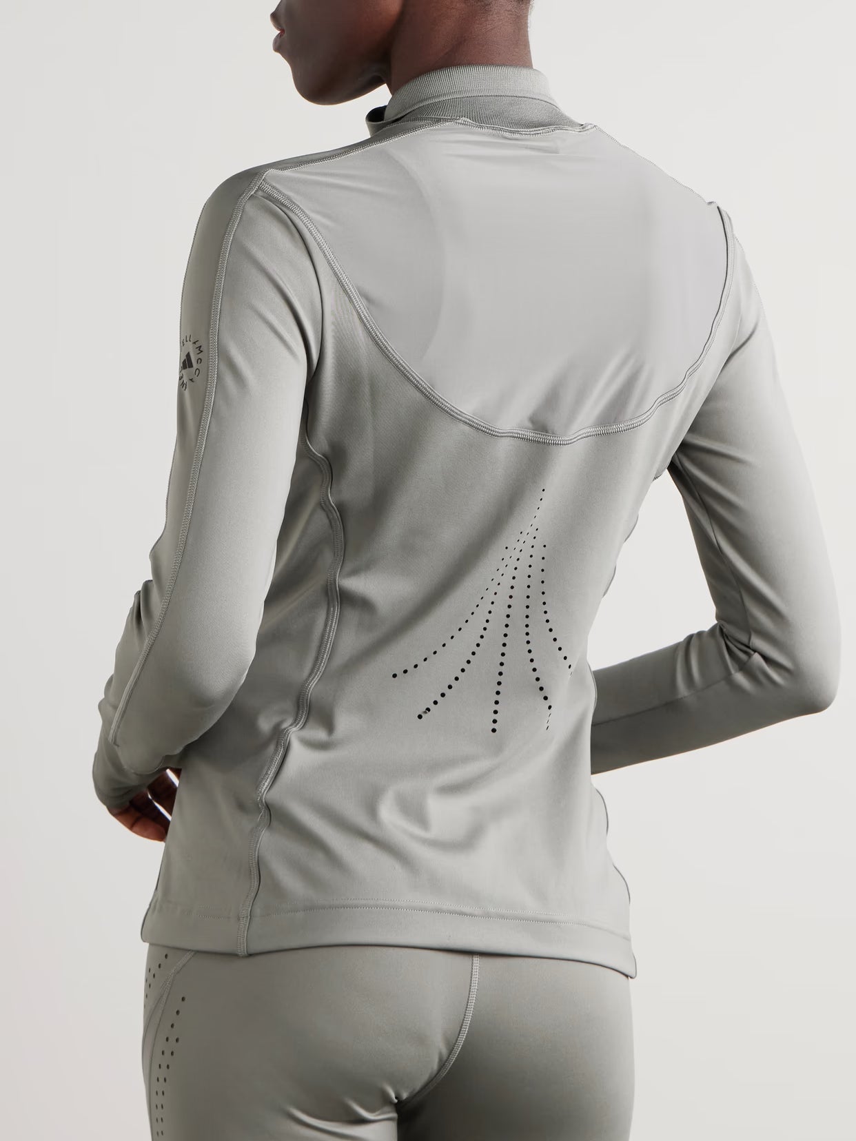 adidas by Stella McCartney - Truepurpose Stretch Printed Recycled Jacket - Gray