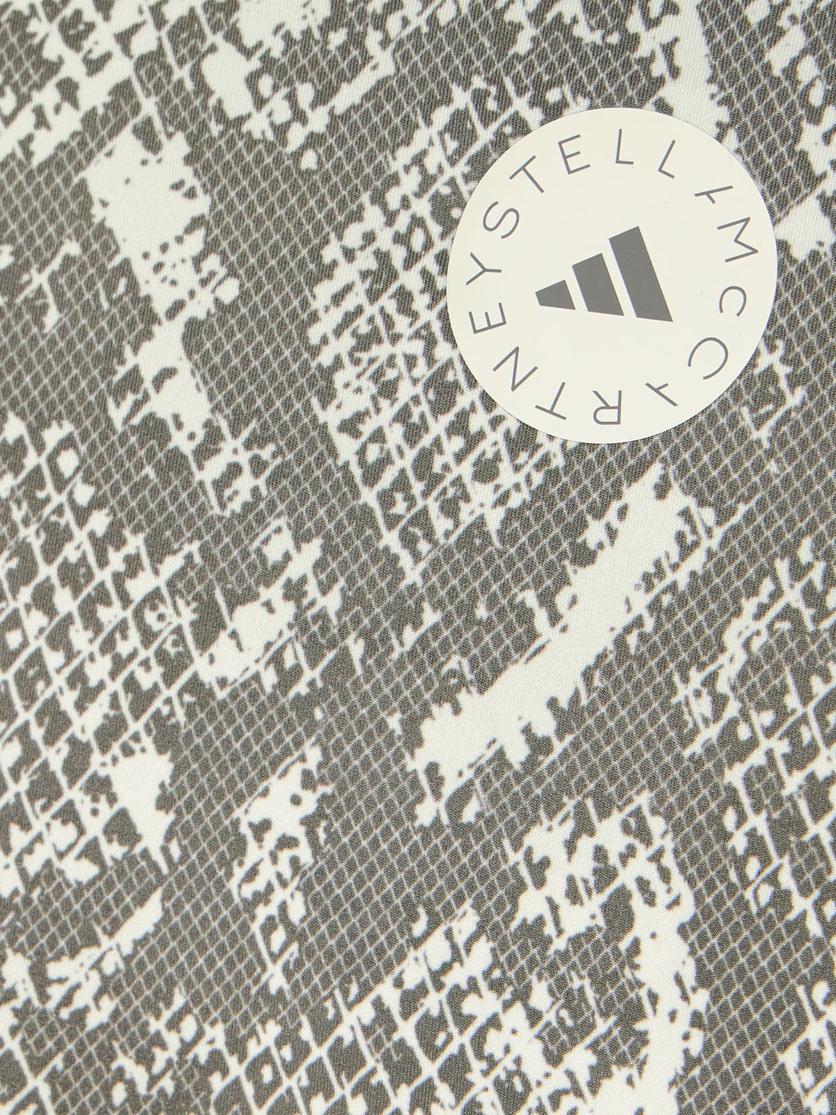 adidas by Stella McCartney - Cropped Snake-print Stretch Recycled Top - Gray