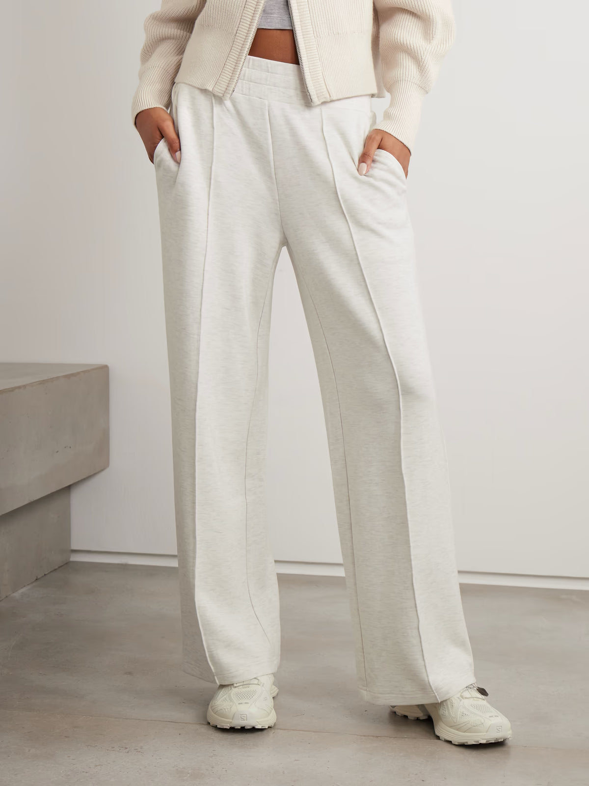 Varley - Doublesoft Wide-leg Pants - Ivory