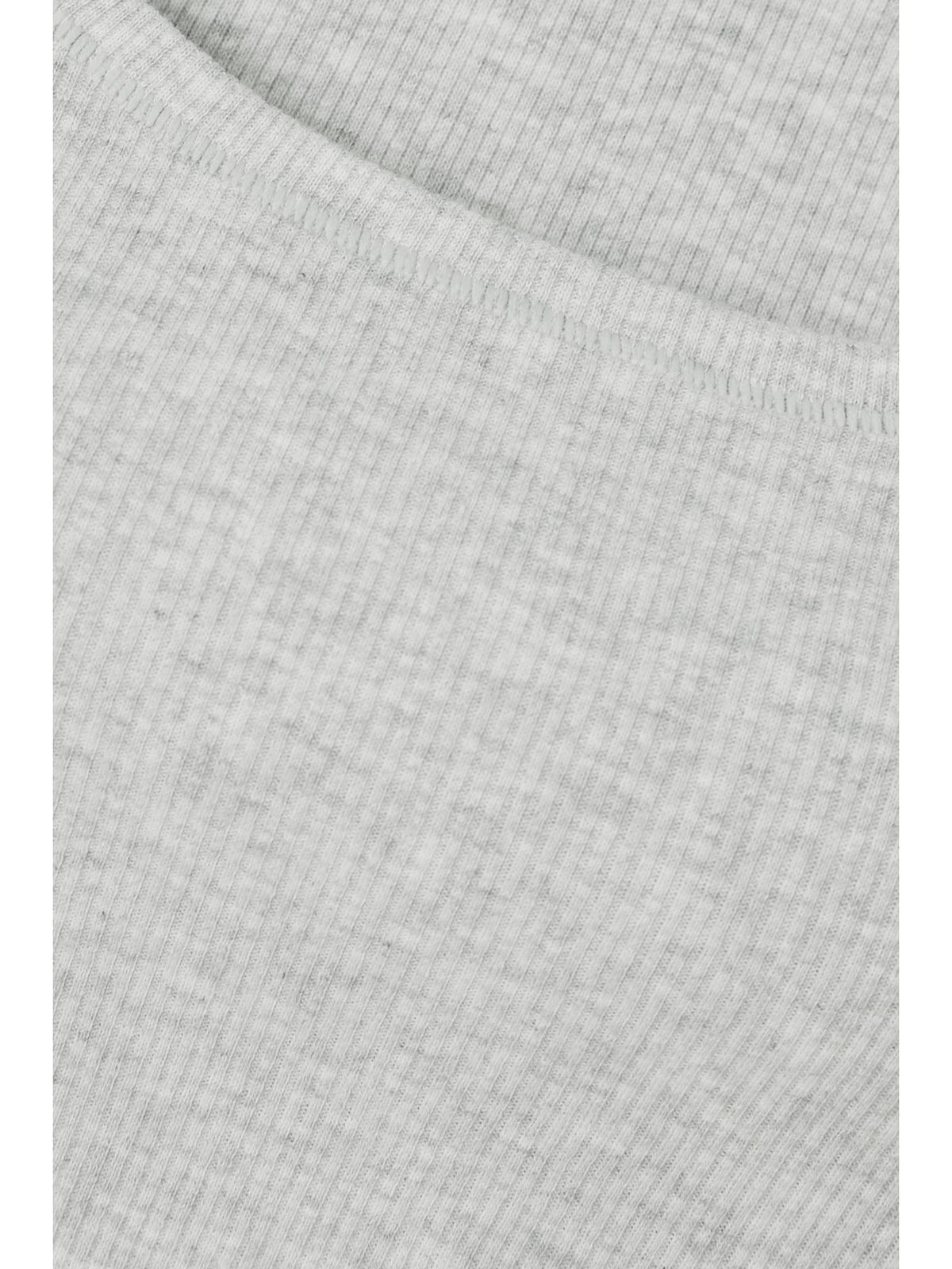 SKIMS - Cotton Collection Cropped Ribbed Cotton-blend Jersey Tank - Light Heather Grey