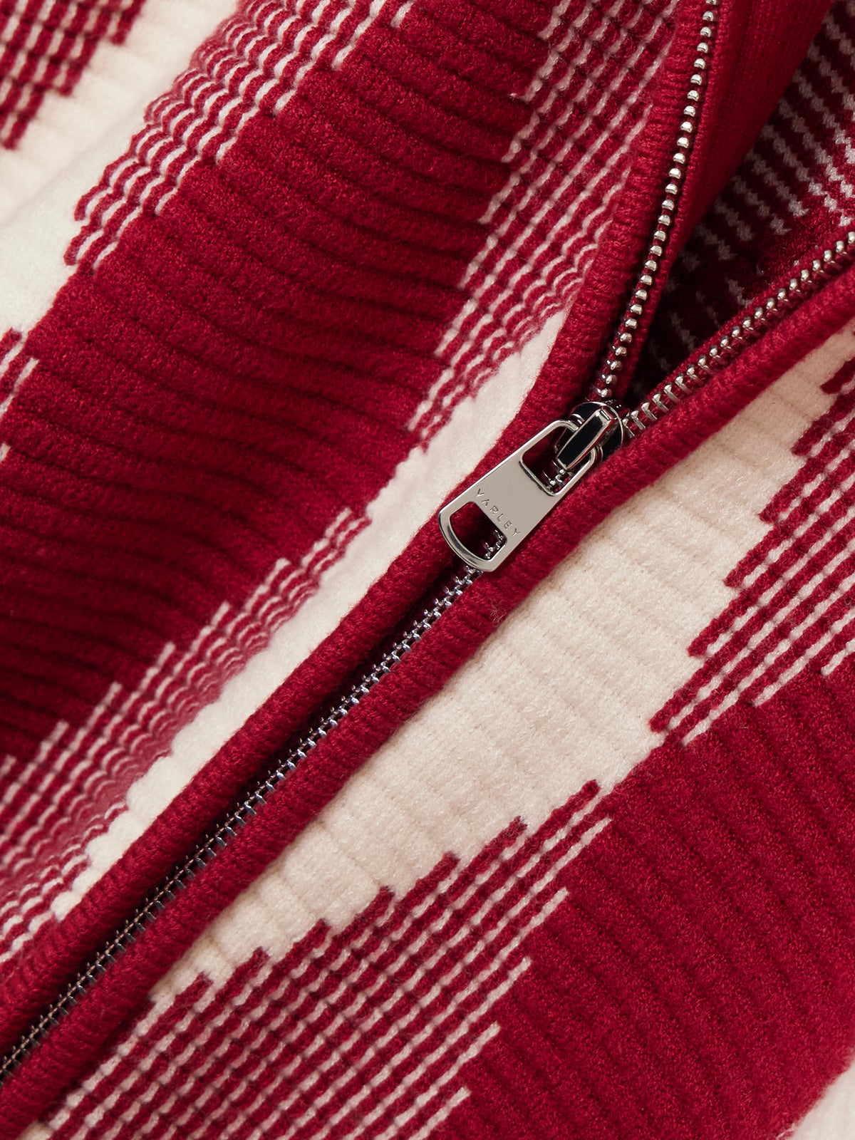 Varley - Karina Jacquard-knit Cardigan - Red
