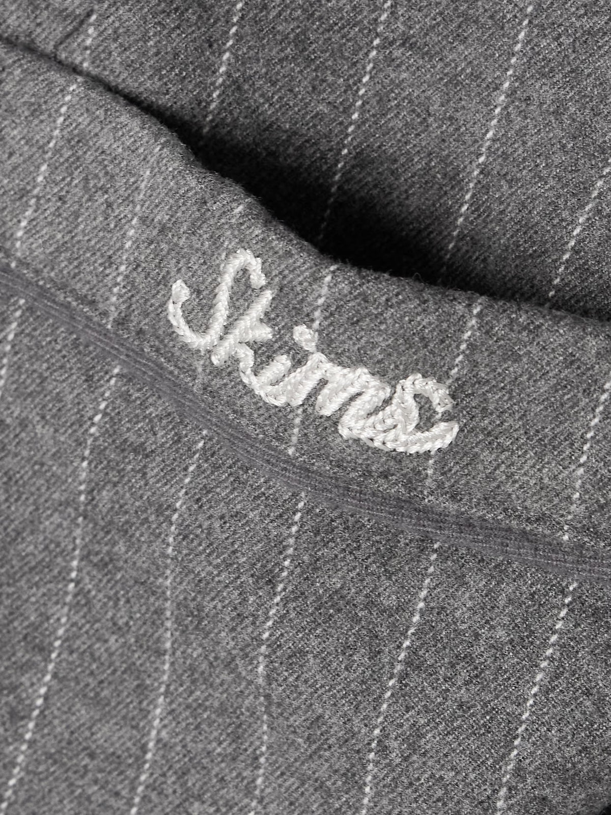 SKIMS - Flannel Sleep Set - Heather Gray Stripe