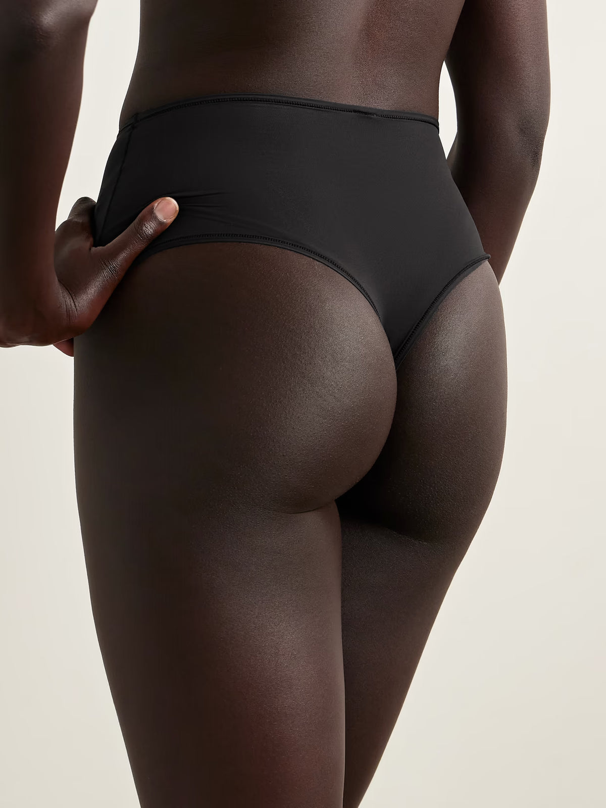 SKIMS - Fits Everybody High Waisted Thong - Onyx