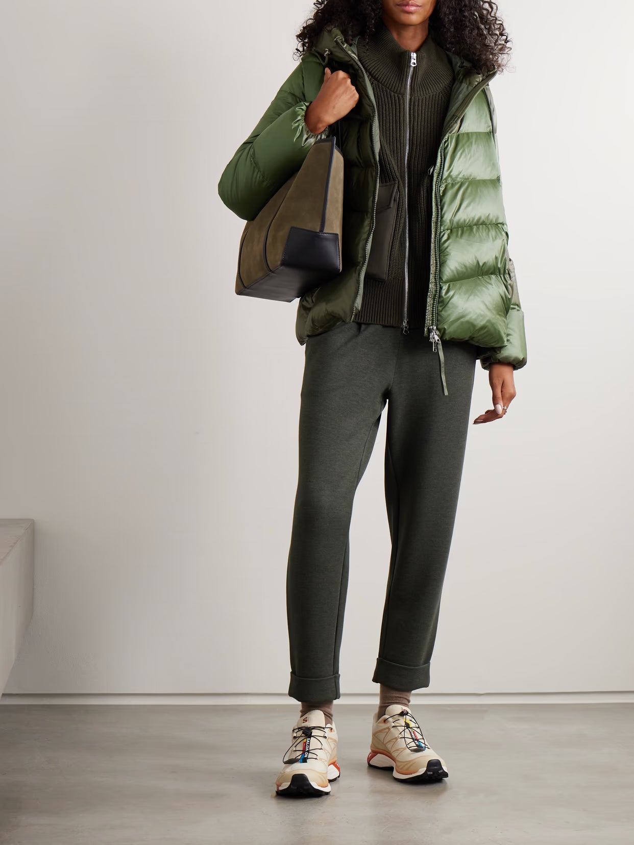 Varley - Madelina Hooded Quilted Shell Down Jacket - Green