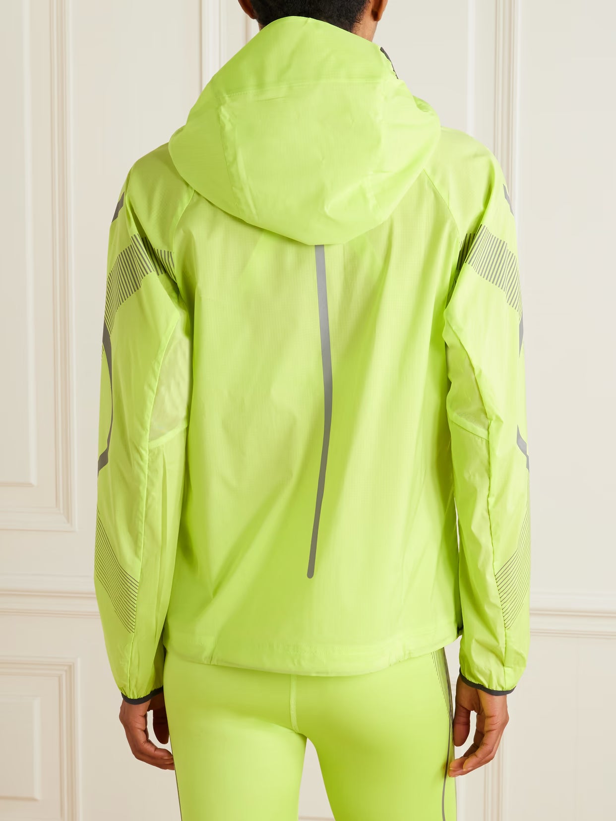 adidas by Stella McCartney - Truepace Hooded Neon Recycled-shell Track Jacket - Green