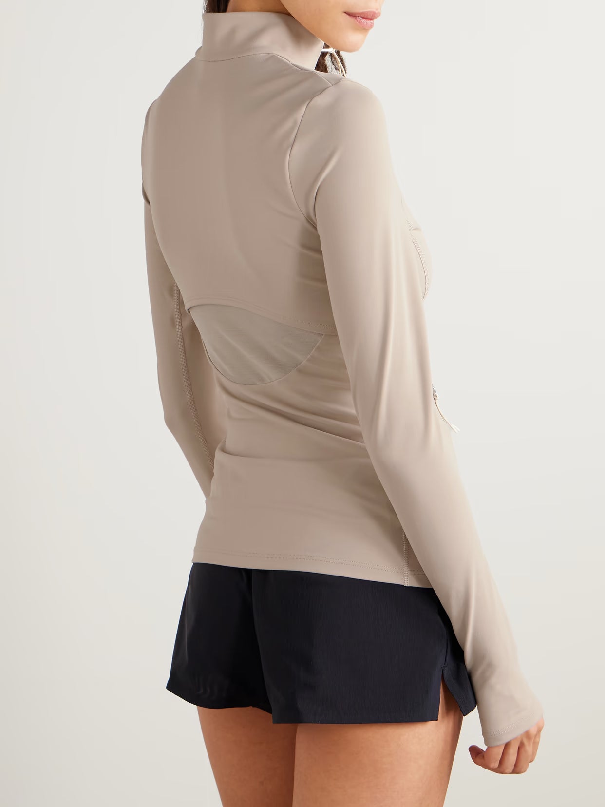 ON - Cutout Stretch-jersey Jacket - Brown