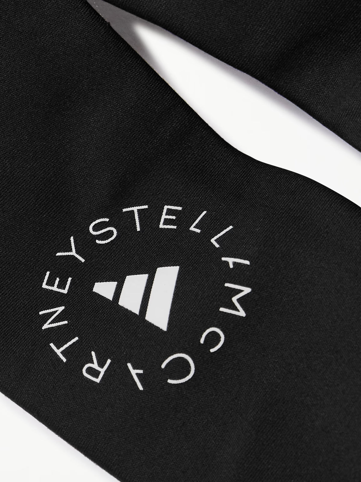 adidas by Stella McCartney - Truestrength Logo-print Recycled Stretch-jersey Sports Bra - Black