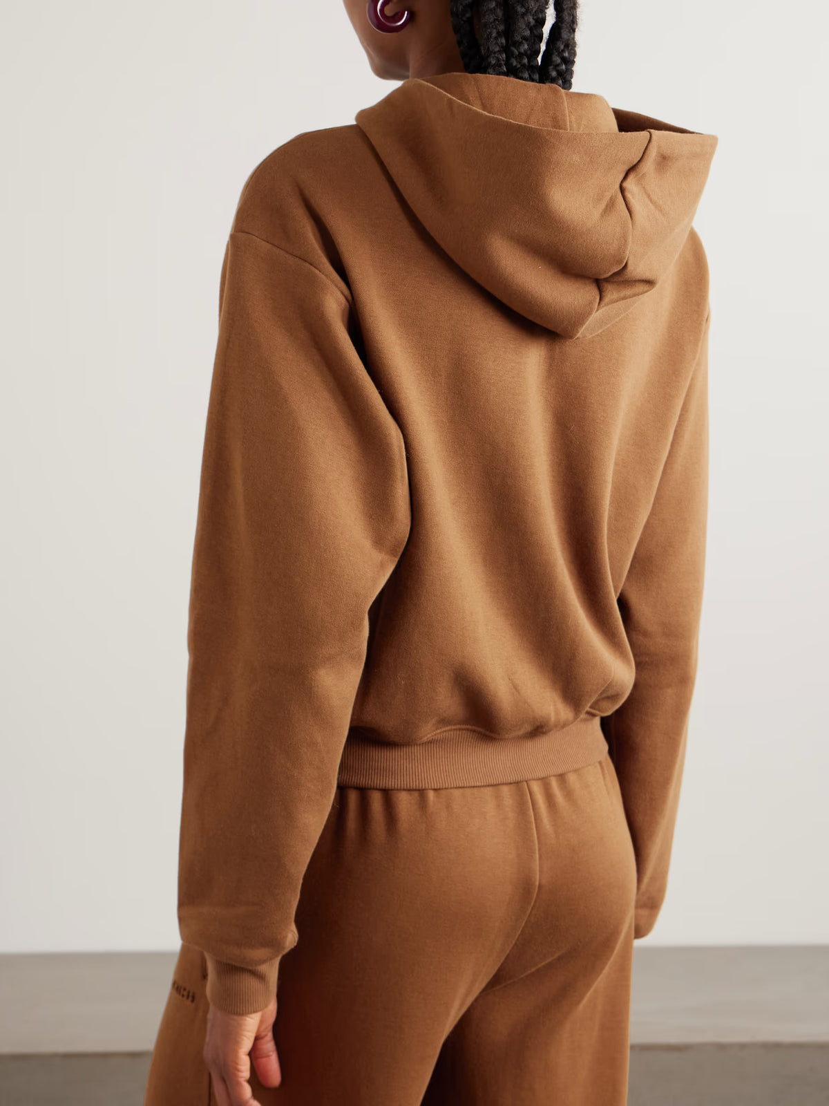 SKIMS - Classic Zip Up Hoodie - Bison