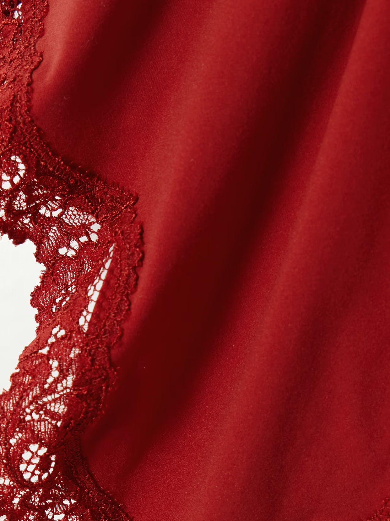 SKIMS - Fits Everybody Lace Cami Bodysuit - Brick