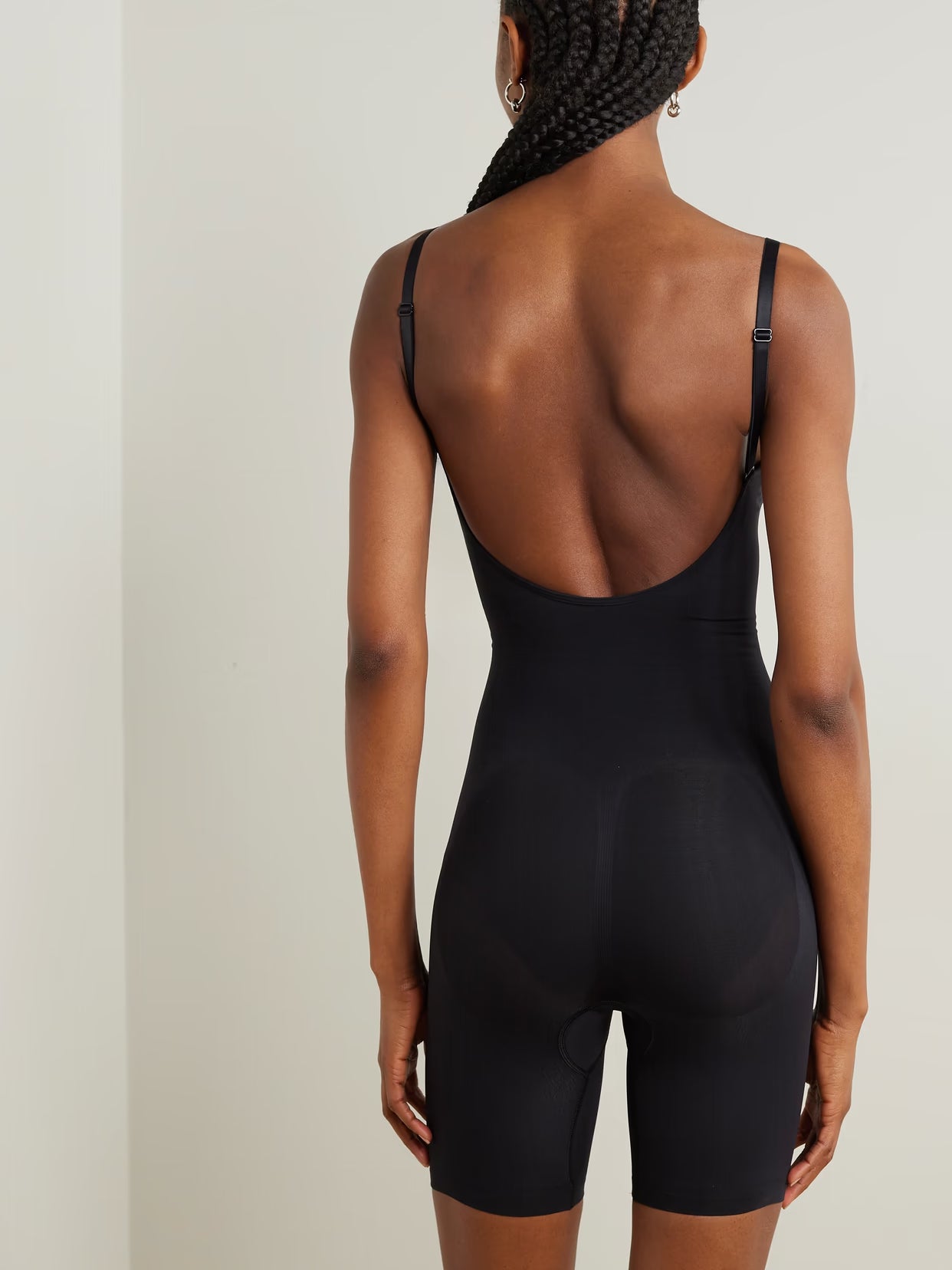SKIMS - Seamless Sculpt Mid Thigh Bodysuit - Onyx
