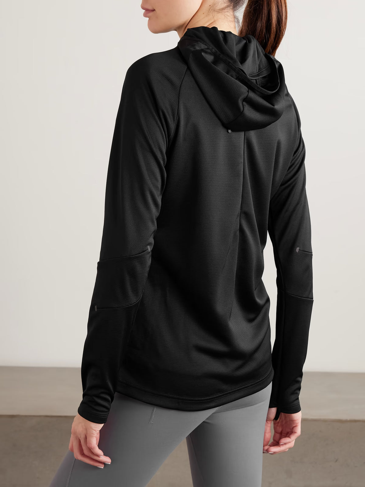 ON - Climate Recycled Stretch-jersey Hooded Jacket - Black
