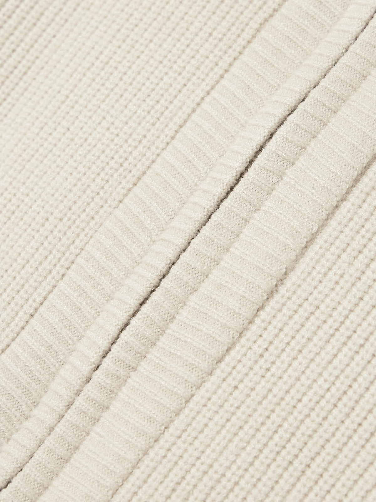 Varley - Enrico Ribbed-knit Turtleneck Cardigan - Cream