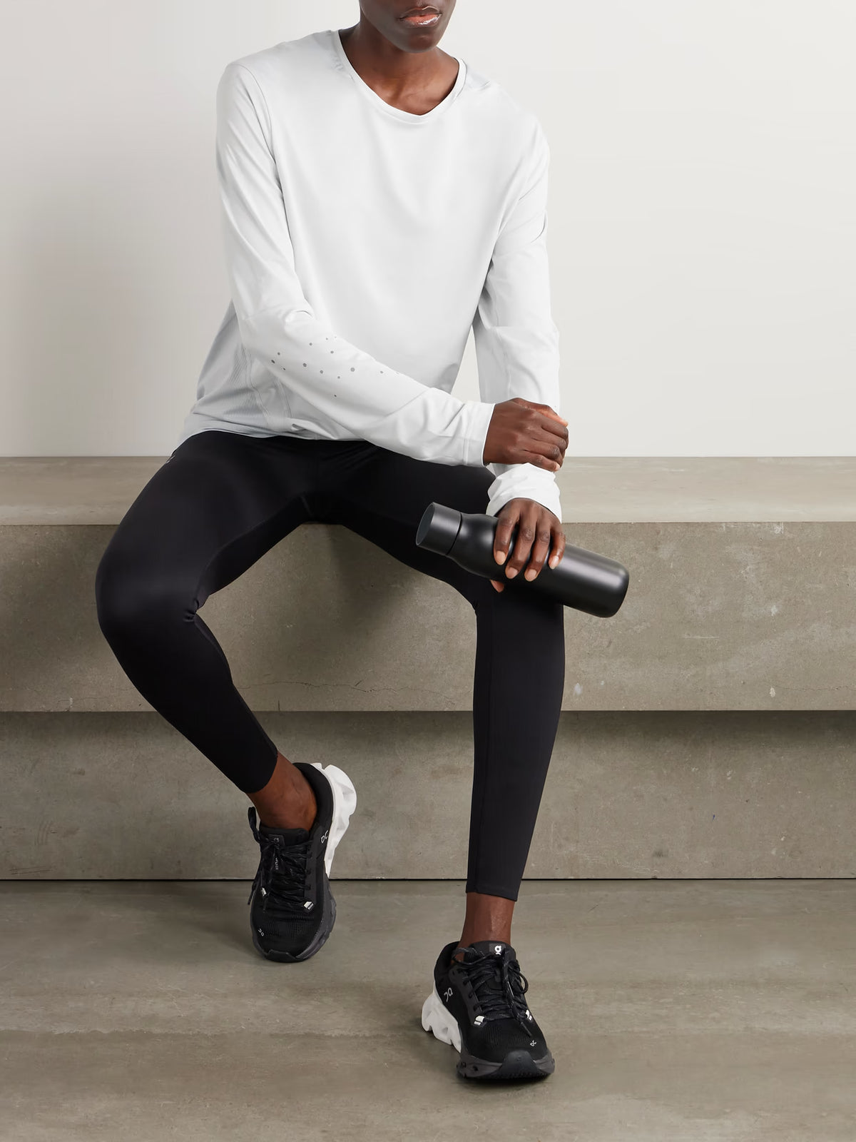 ON - + Post Archive Faction Paneled Mesh And Stretch-jersey T-shirt - Off-white