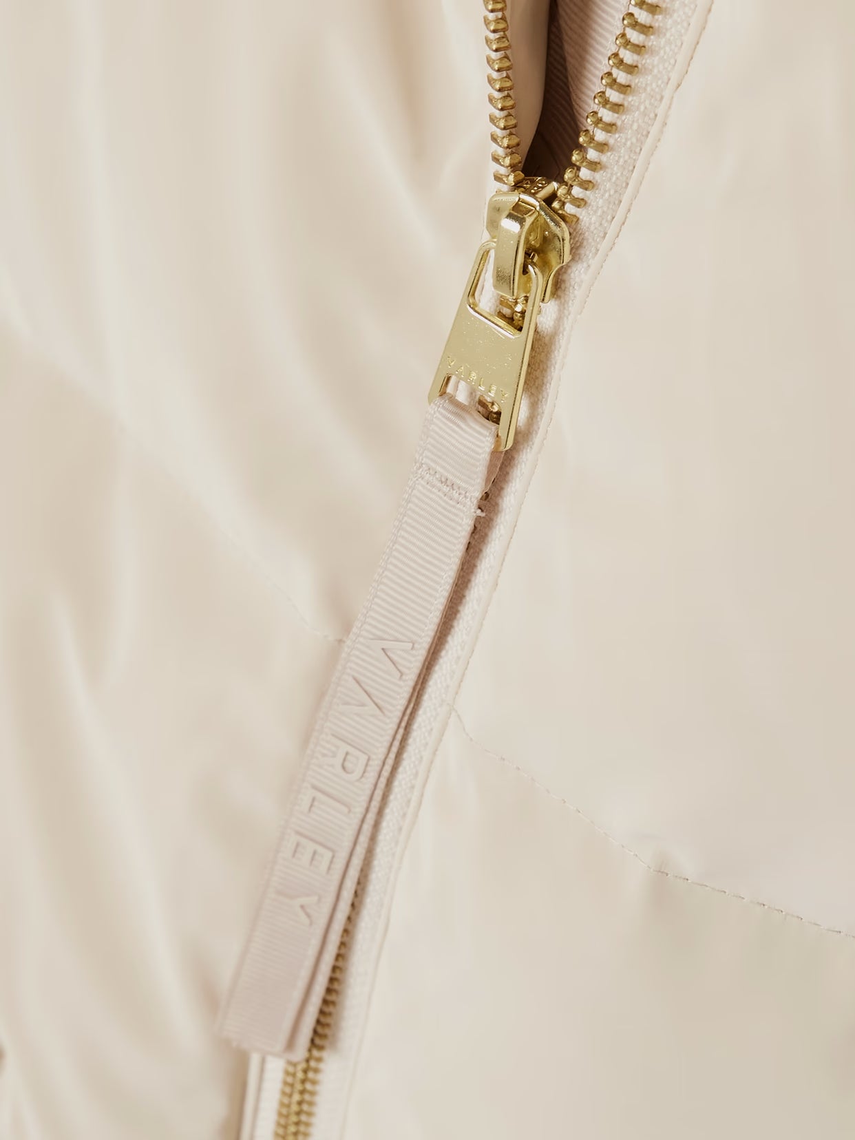 Varley - Roseville Faux Shearling-trimmed Faux Nubuck Down Jacket - Cream