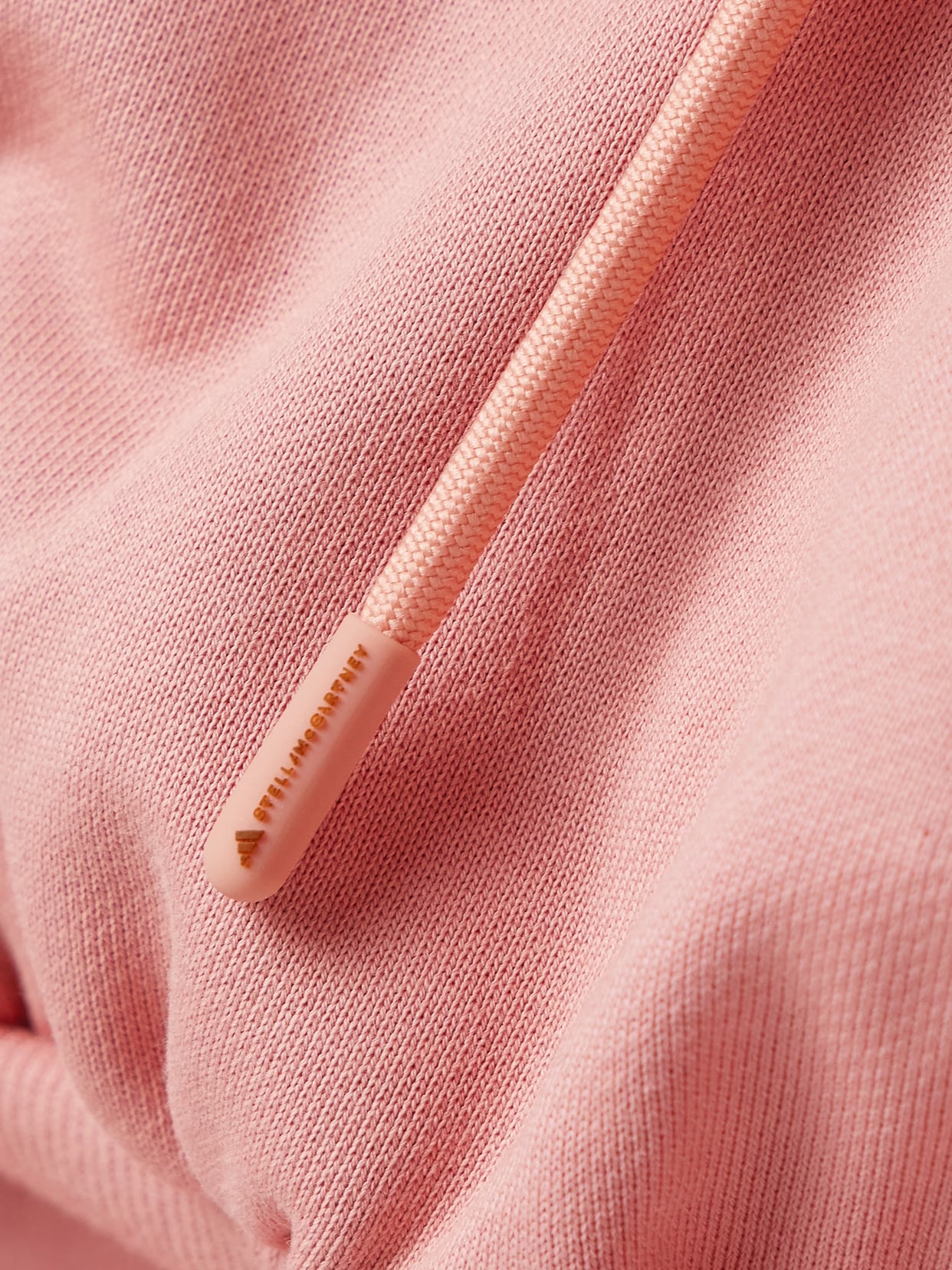 adidas by Stella McCartney - Cropped Organic Cotton-jersey Hoodie - Pink