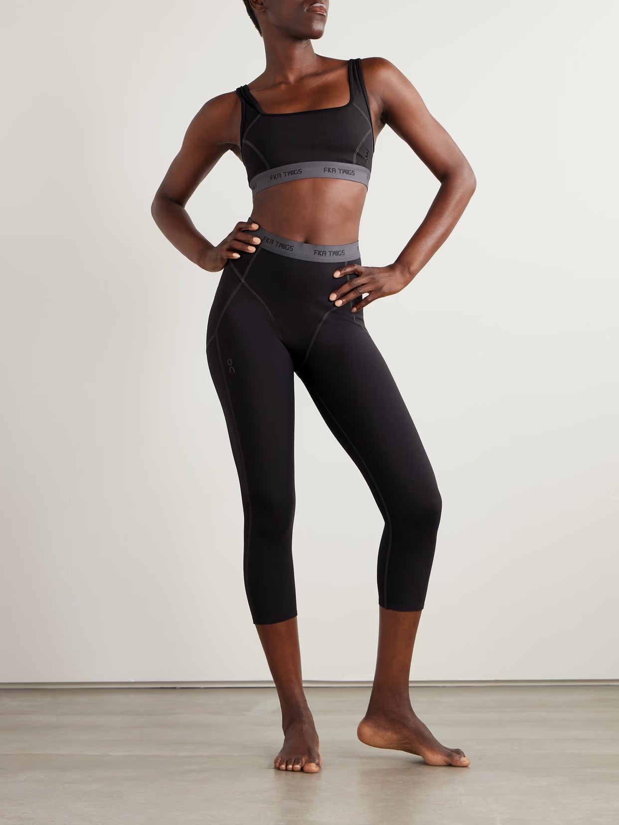 ON - + Fka Twigs Studio Stretch Recycled-jersey Sports Bra - Black