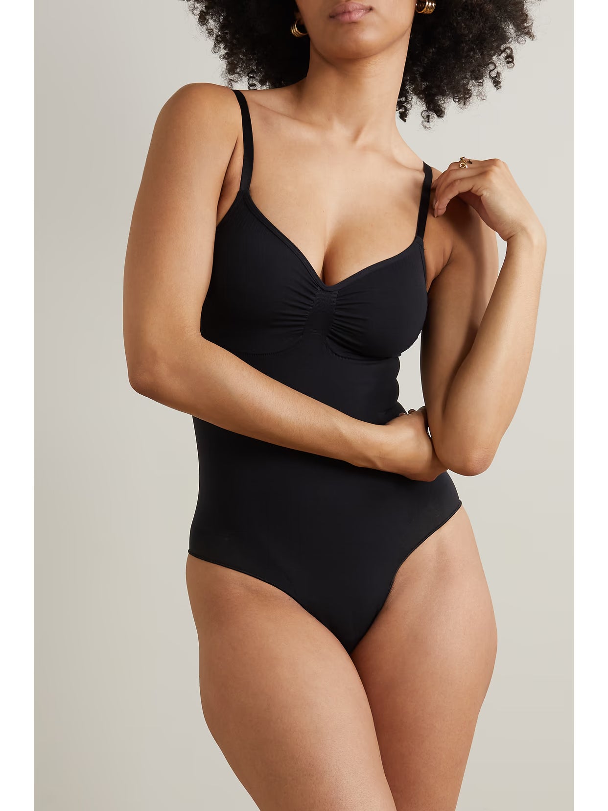 SKIMS - Seamless Sculpt Brief Bodysuit - Onyx