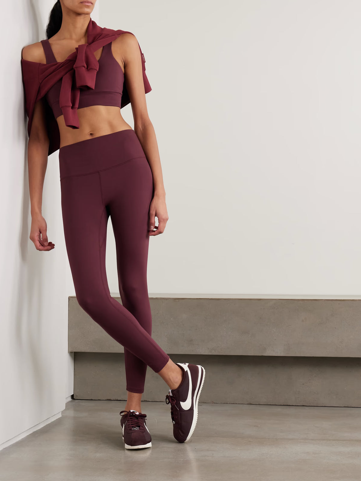 Varley - Freesoft Jersey Leggings - Burgundy