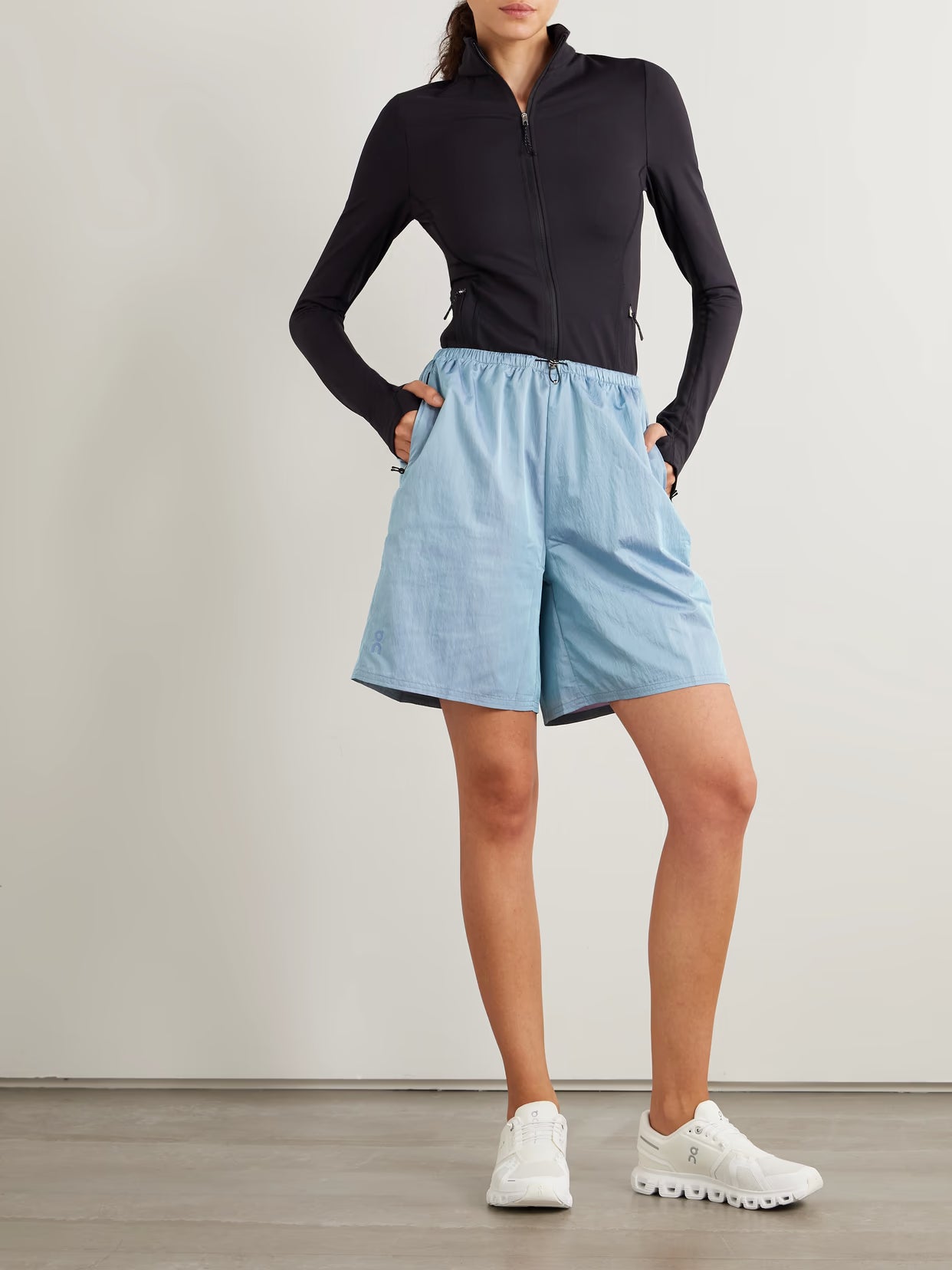 ON - Iridescent Recycled-shell Shorts - Blue