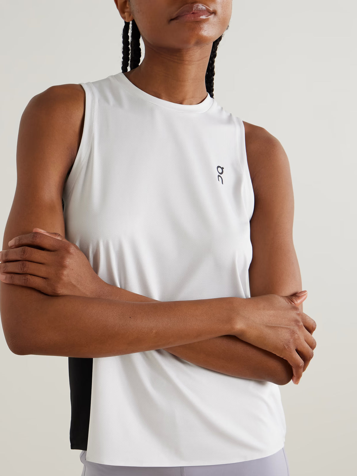 ON - Court Printed Stretch Recycled Tank - White