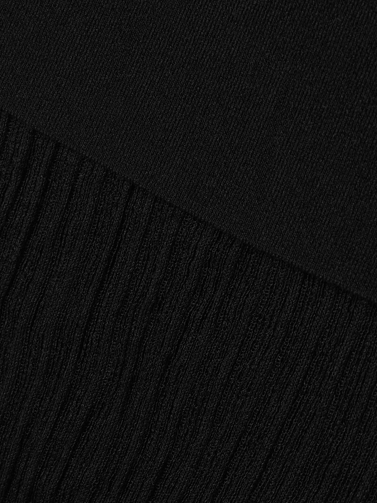 SKIMS - Sheer Knit Foldover Long Skirt - Onyx